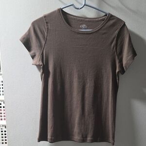 St. John's Bay Chocolate Short Sleeve Tee